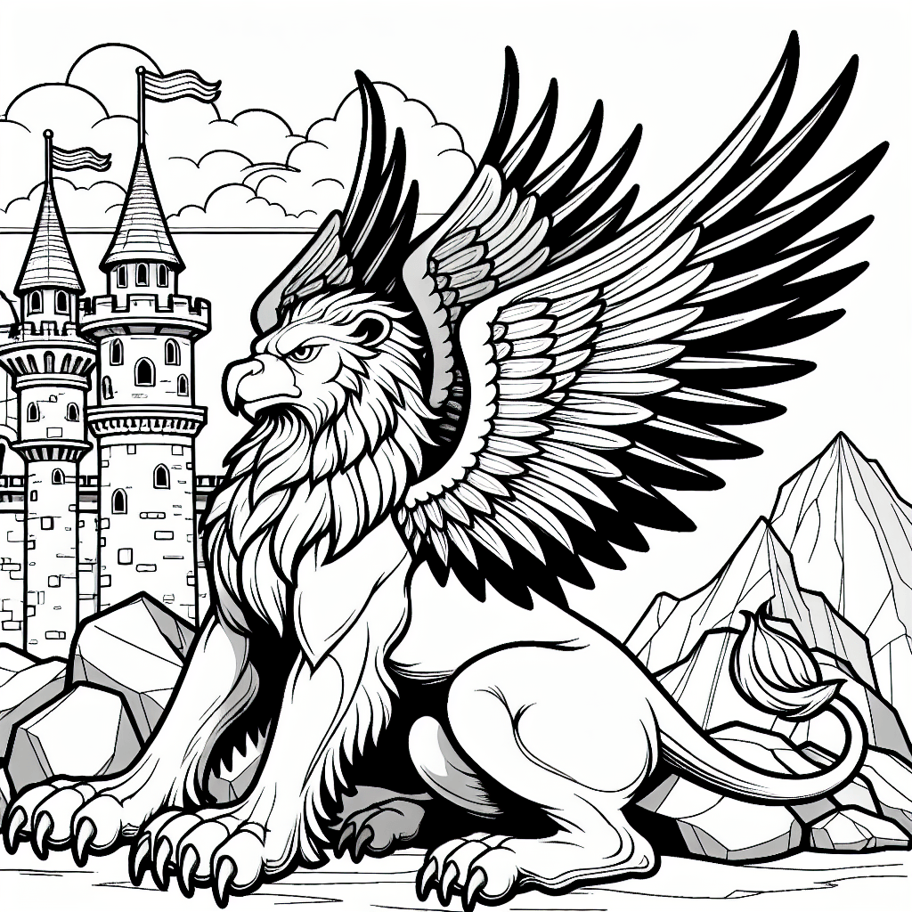 Грифон у замка