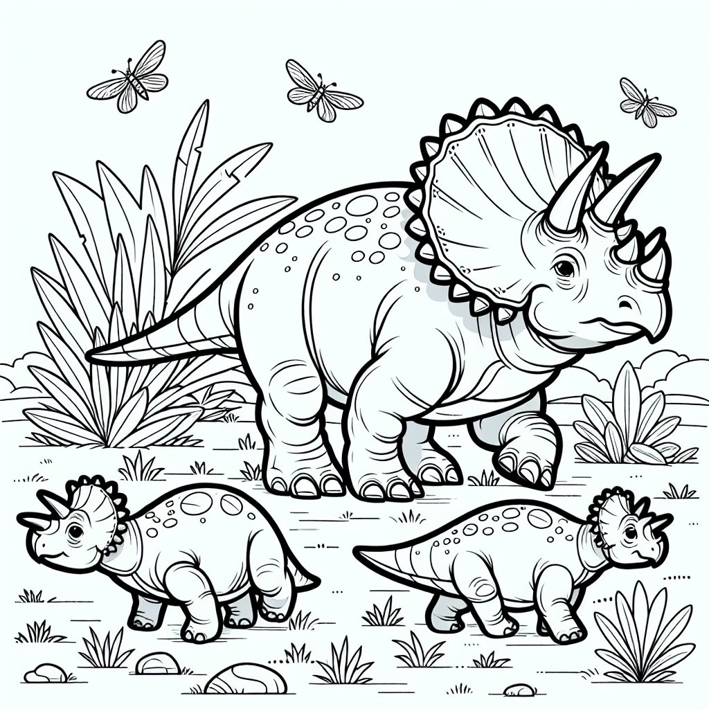 Семья трицератопсов